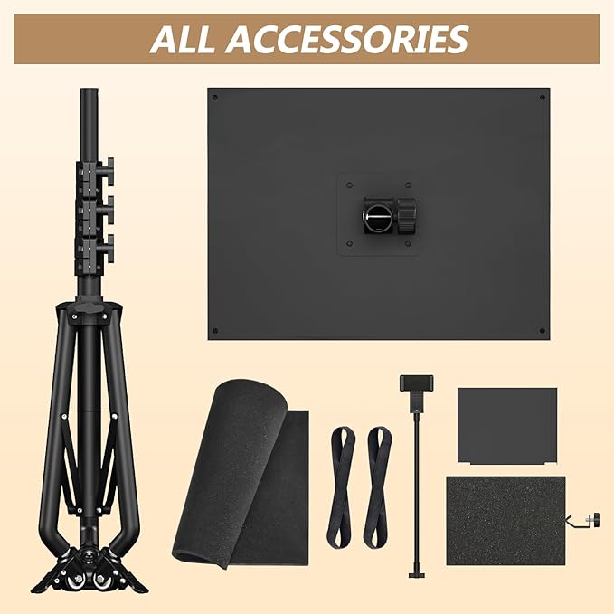 Facilife Projector Stand Tripod on Wheels, Adjustable Height 31-56 Inches - Image 9