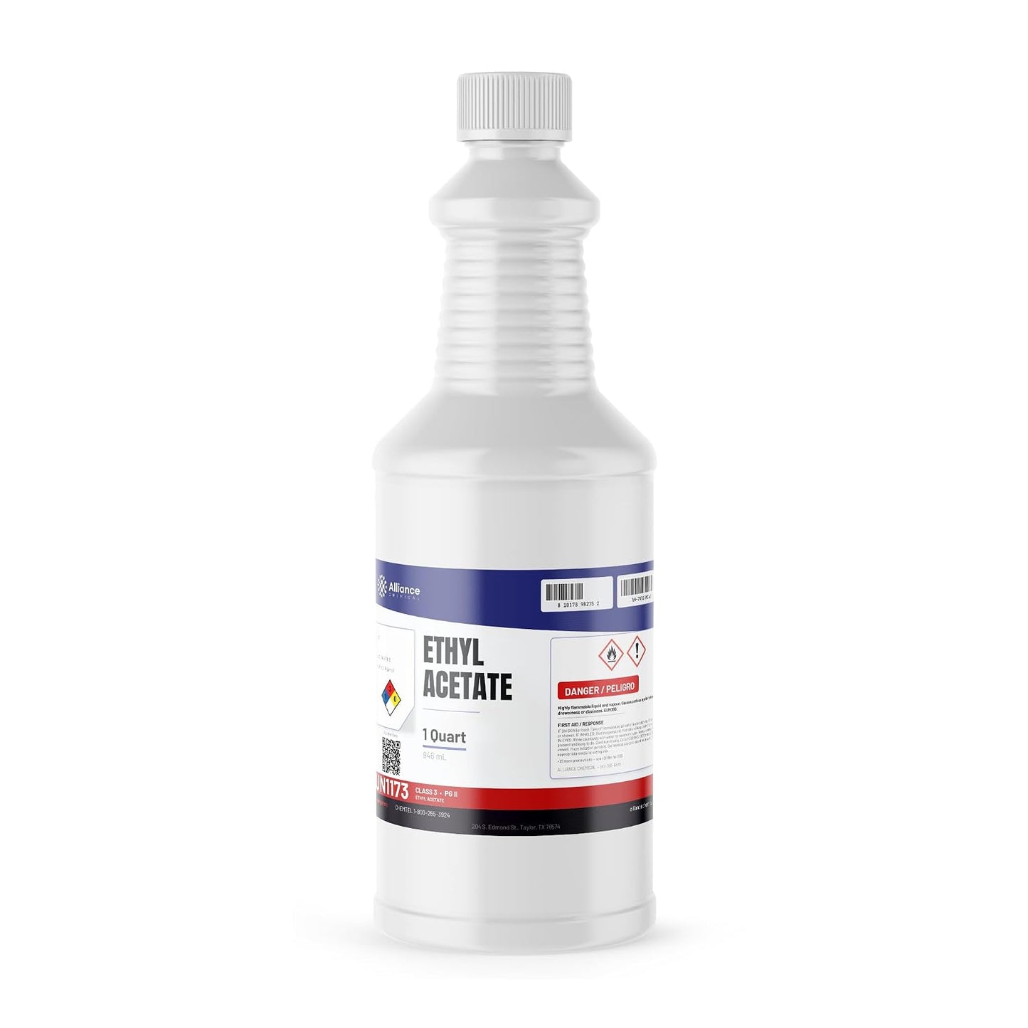 Ethyl Acetate - Technical Grade - 1 Quart - 32 FL Oz - Paints, Varnishes, Lacquers, Extraction, Cleaning, and Perfumes - Domestically Sourced - Made in America - Alliance Chemical