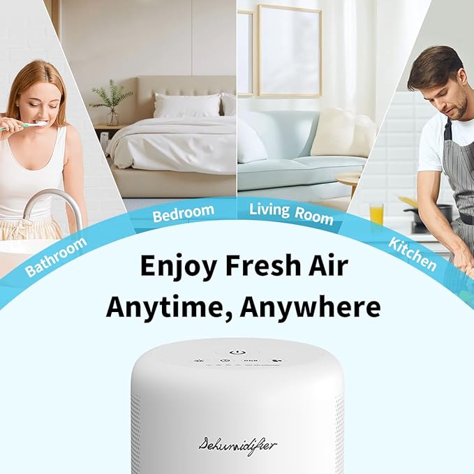 NeedDuck Dehumidifier for Home Small Quiet Dehumidifiers for 44OZ Water Tank - Image 7