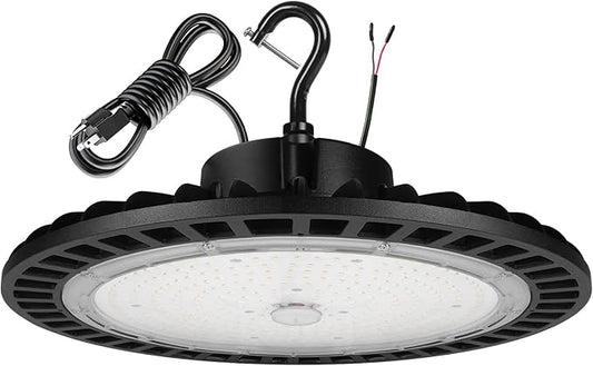 High Bay Led Shop Lights 200W 1-10V Dimmable UFO LED High Bay Light 200W 5000K by SENSAN+led