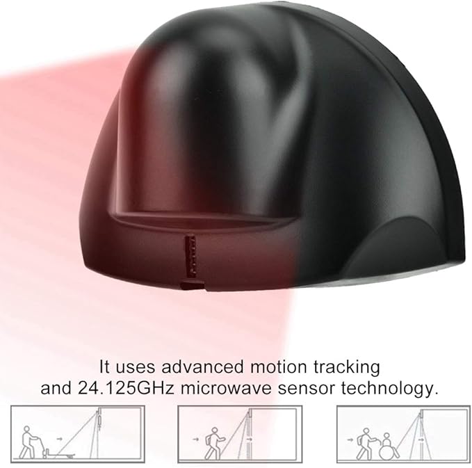 Request to Exit Motion Sensor, 12-24V 24.125GHz Microwave Automatic Door Sensor - Image 4