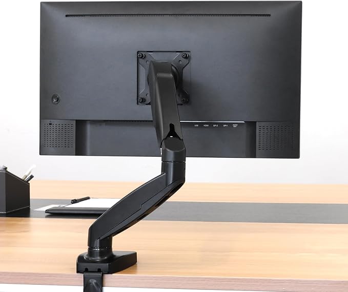 Amazon Basics Gas Spring Single Computer Monitor Arm Mount, Adjustable - Image 7