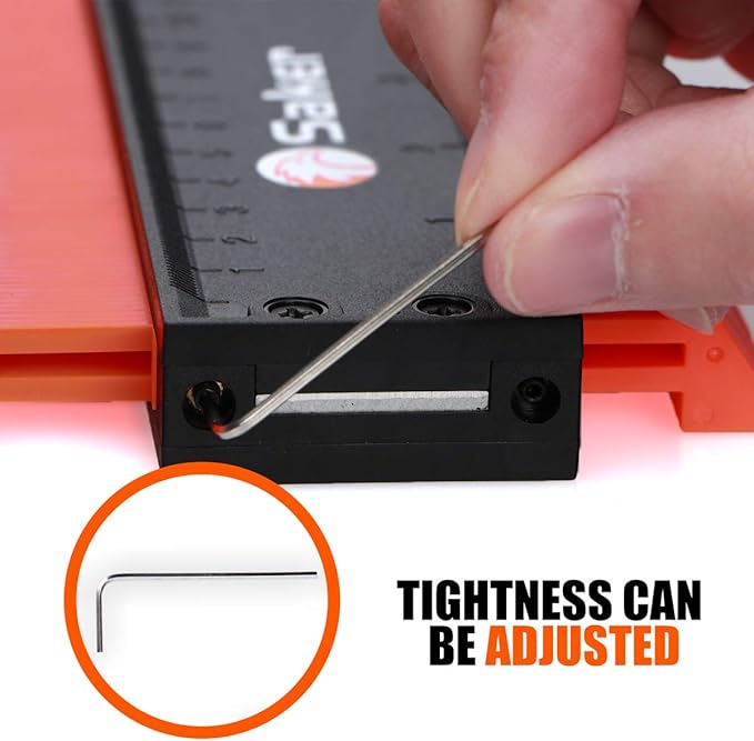 Saker Contour Gauge Profile Tool- Adjustable Lock-Precisely Copy Irregular - Image 6