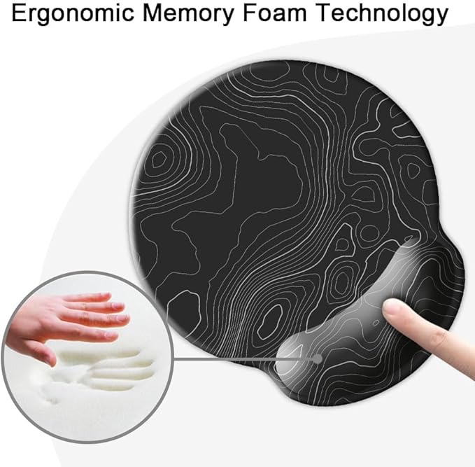 Ergonomic Mouse Pad with Wrist Support, Mouse Pad with Wrist Rest, Relieve - Image 4