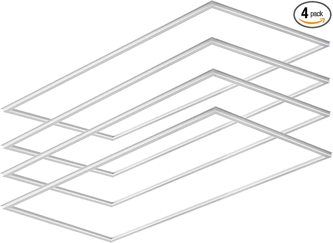 2x4 LED Flat Panel light, Edge-lit Frame Selectable 40W/50W/60W & CCT by NothingButLEDs