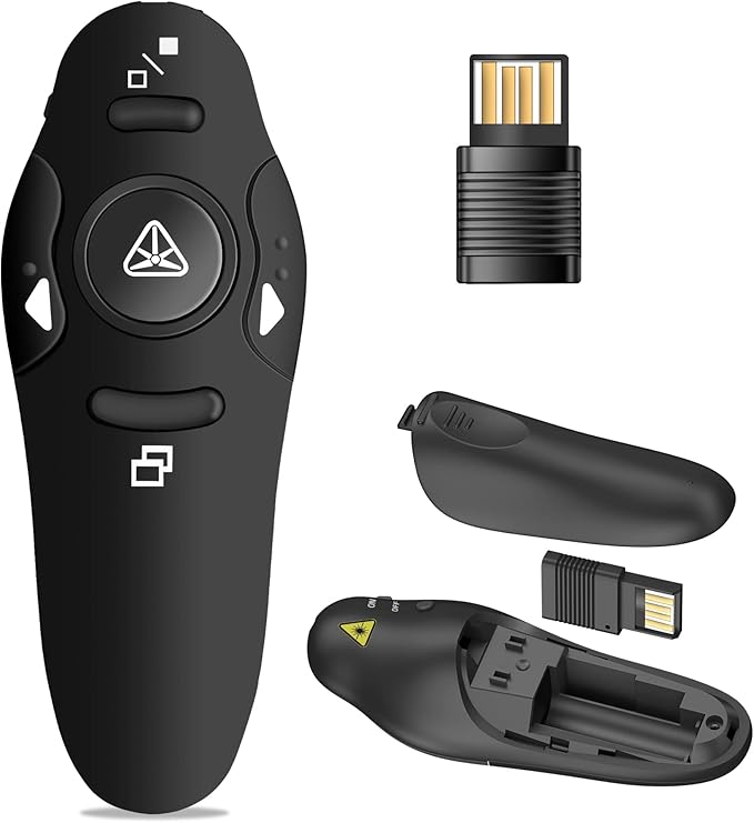 Presentation Clicker Wireless Presenter Remote USB Control Powerpoint PPT by NinjaABXY