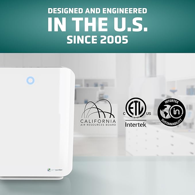 GermGuardian HEPA Air Purifier for Home, Large Rooms up to 1760 Sq. Ft. - Image 4