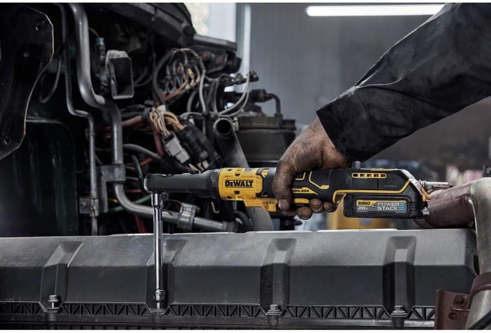 DEWALT 20V MAX XR Cordless Ratchet Set, 3/8" and 1/2" Sealed Head Ratchet, Battery and Charger Included (DCF510GE1)