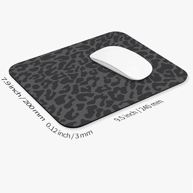 Armanza Square Mouse Pad Black Leopard, Personalized Premium-Textured Custom - Image 2