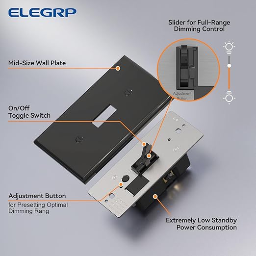 ELEGRP Digital Toggle Dimmer Switch - Image 6