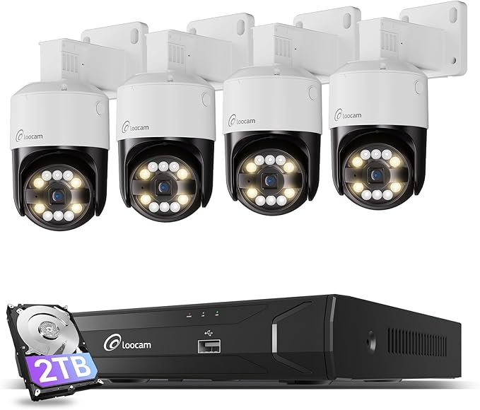 Loocam Camera for Home Security, POE Security Camera System by Loocam