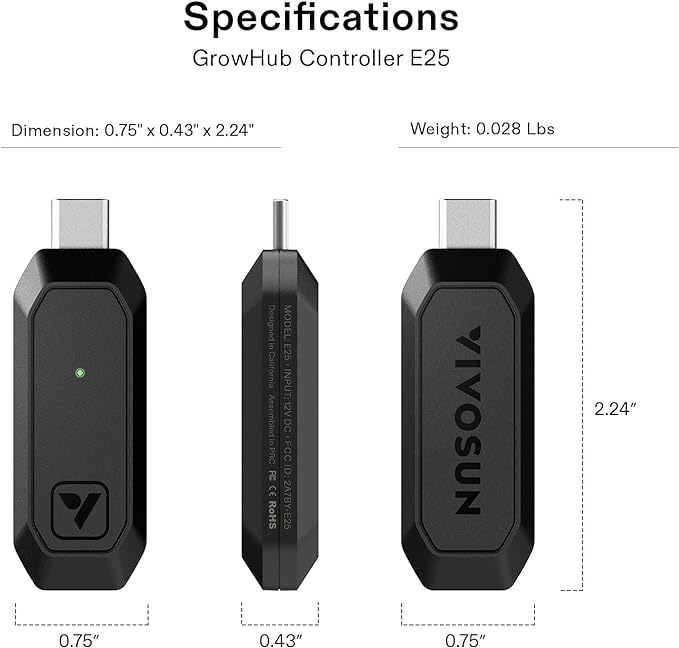 VIVOSUN GrowHub Controller E25 for Grow Tent Cooling Ventilation Lighting - Image 7