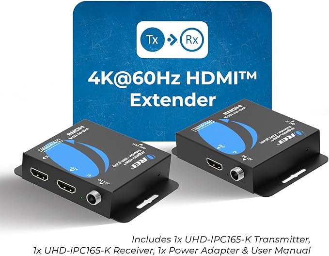 OREI 4K HDMI Extender Balun UltraHD 4K @ 60Hz 4:4:4 Over Single CAT6/7 Cable - Image 9