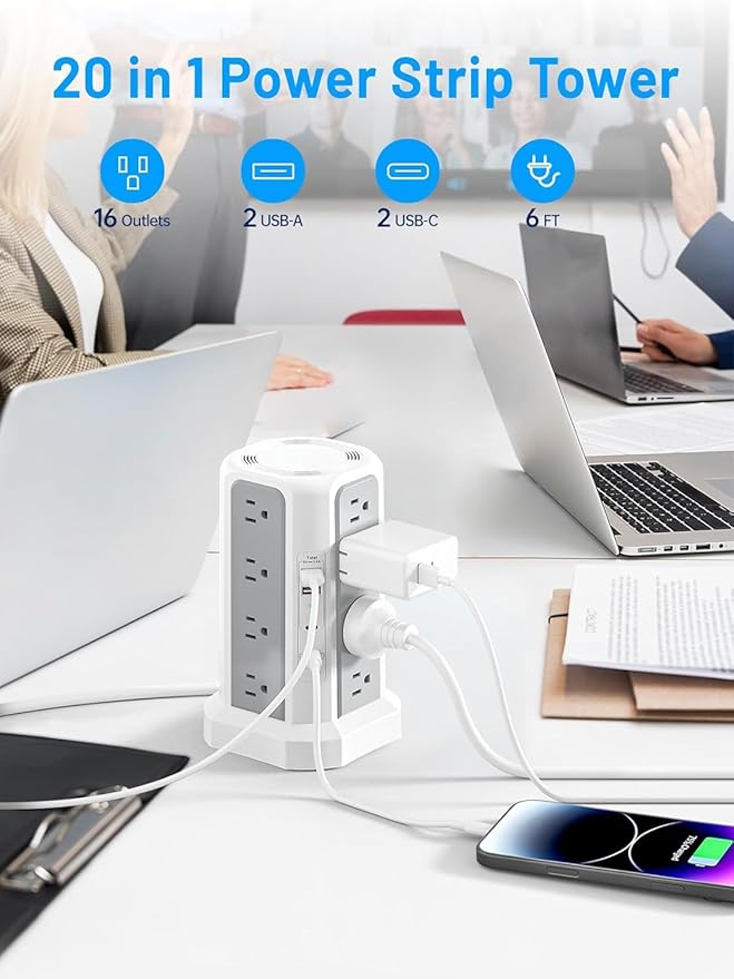 Surge Protector Power Strip - Image 2