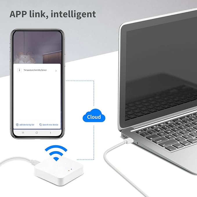 Mini Gateway, Gateway Smart Gateway Remote Control Micro USB Port Gateway Hub - Image 5