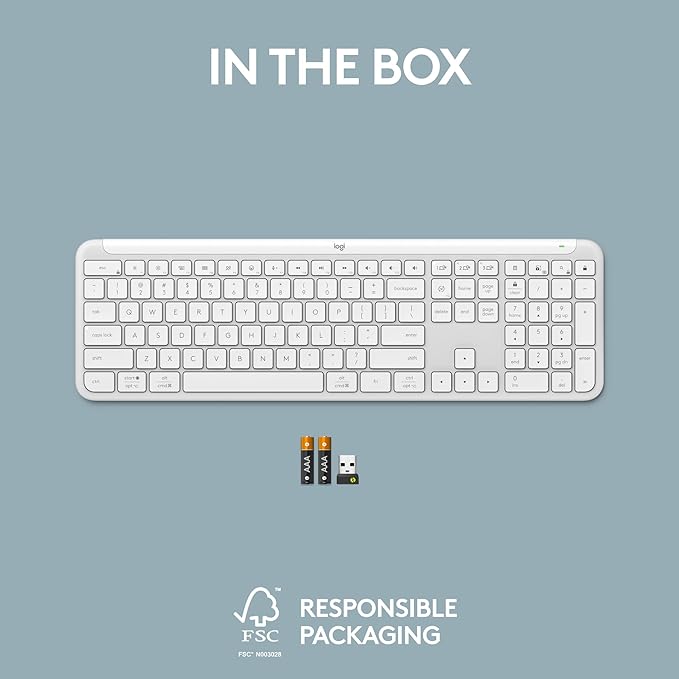 Logitech Signature Slim K950 Wireless Keyboard, Sleek Design, Switch Typing - Image 11