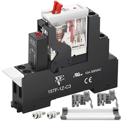 12 Amp Power Relay Switch Electromagnetic by ZJWZJH