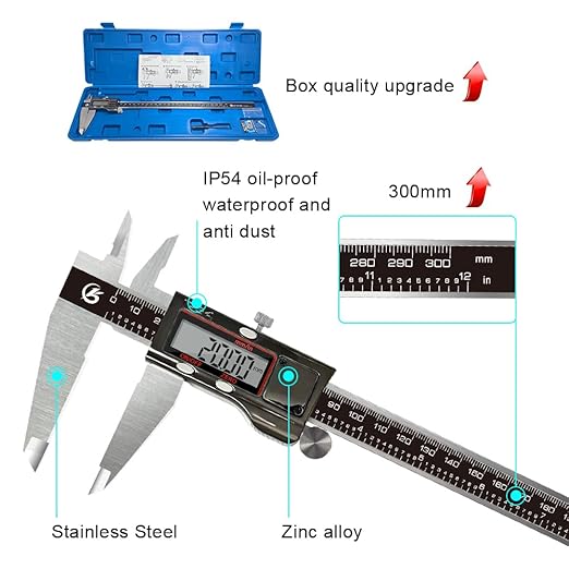 KETOTEK Digital Caliper, 12 Inch/300mm Vernier Caliper Measuring Tool - Image 5