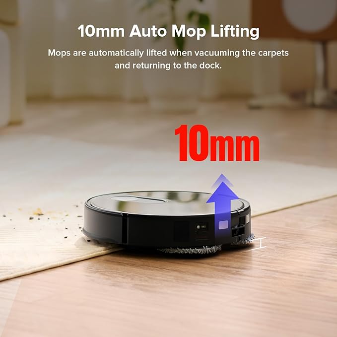 roborock Qrevo Slim Robot Vacuum and Mop Combo, 8.2cm Ultra-Slim, 3D Sensing - Image 7