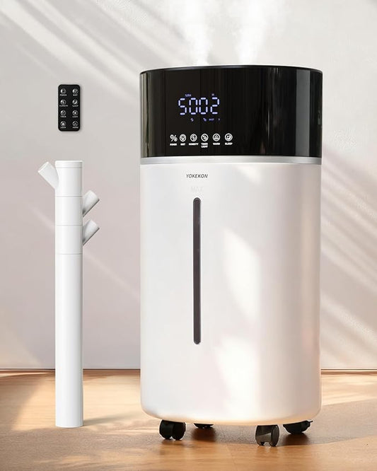 Yokekon Cool and Warm Mist Humidifier Large Room, 4.76Gal/18L Humidifiers by FocusonOneRedefineLarge-SpaceHumidification