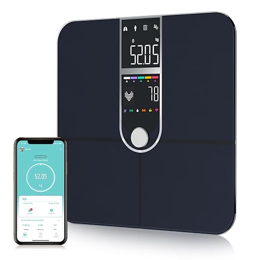 Smart Scale with BMI Body Fat Muscle Mass Digital Bathroom Weight Scale with by Greetmed