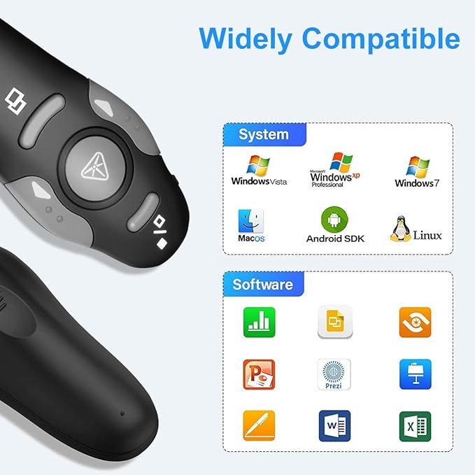 Wireless Presentation Clicker for PowerPoint, Wireless Presenter Remote - Image 6