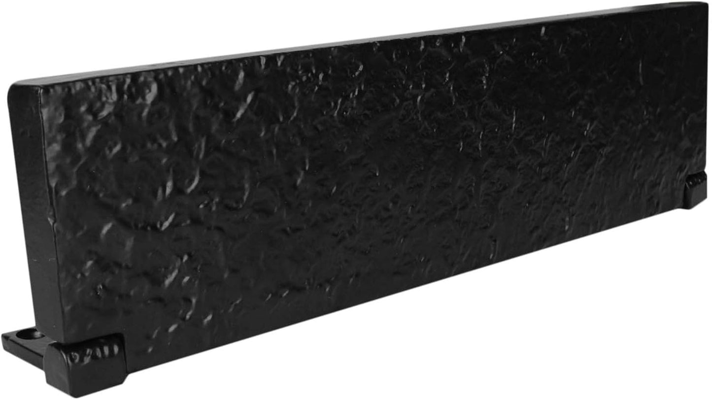 SKANDH Iron Black Powder Coated 11.5" X 3" Inch Tidy Letter Plate Mail Slot For Front Door