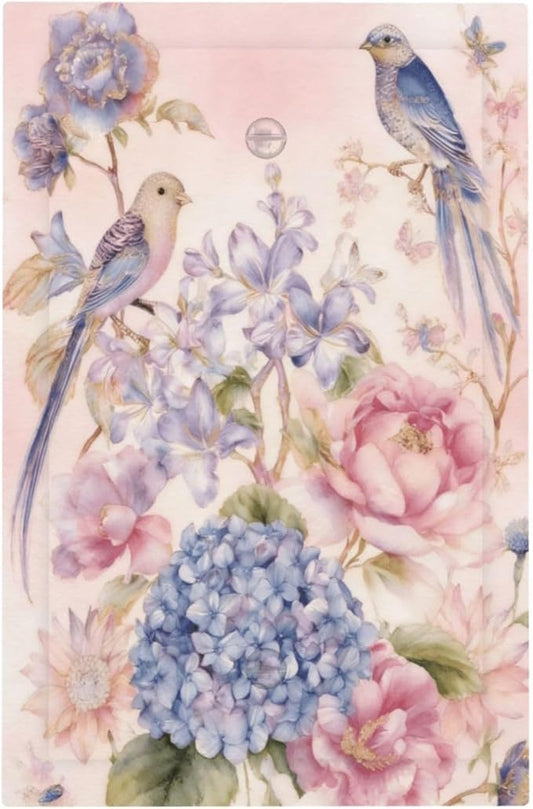 Bvtewkhz Floral Birds Morris No Device Single Blank Decorative Outlet Covers by Unknown