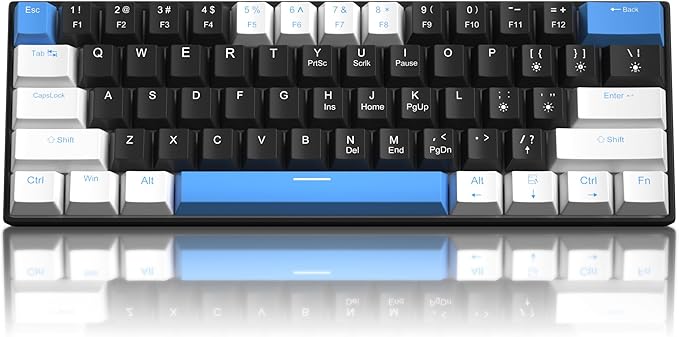 Camiysn 60% Mechanical Gaming Keyboard, Detachable Type-C Cable Mini Keyboard by Camiysn