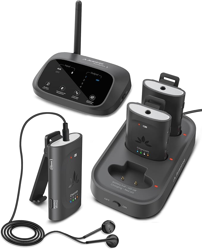 Avantree Audiplex M3 – Multi-Channel Assistive Listening System & Headphones by Avantree