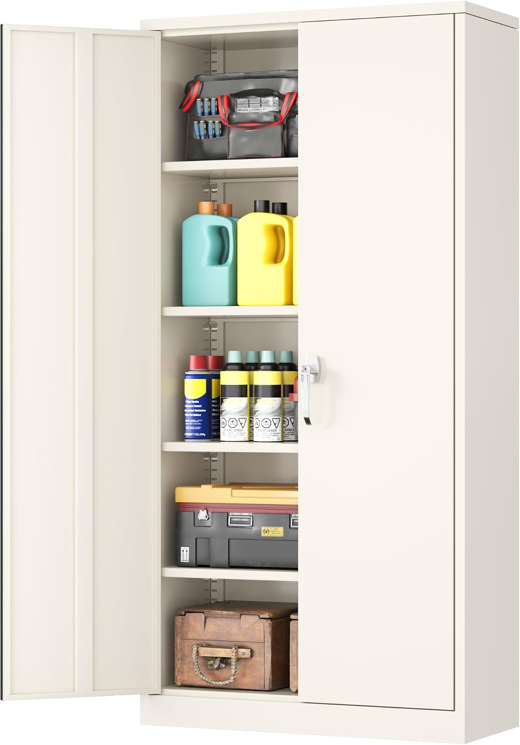 intergreat metal garage storage cabinet with lock, 72", main product view