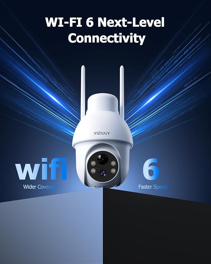 VIZIUUY 5MP Solar Security Camera Outdoor, Wireless Battery Powered Security - Image 3