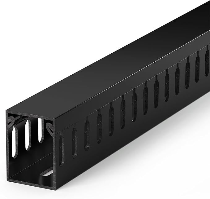 ZhiYo H1.6xW1.2in Cable Raceway, 13.2ft Server Rack Cable Management Under Desk by ZhiYo