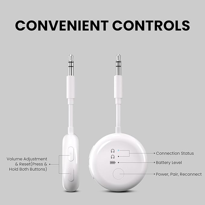 Avantree SoundJet R1 – 25Hr Airplane Bluetooth Adapter - Image 6