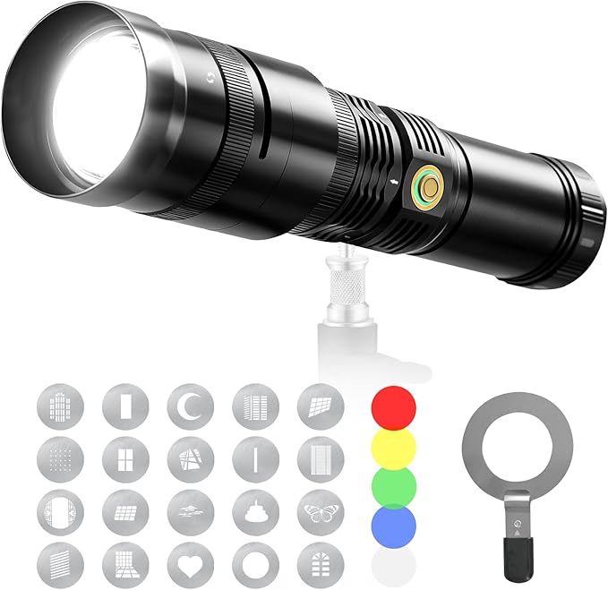 WELLMAKING 40W LED Photography Flashlight Optical Glass Lenses, 7800mAh by WELLMAKING