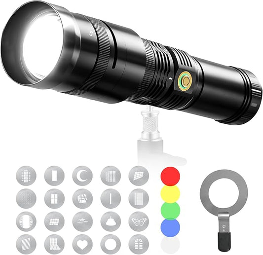 WELLMAKING 40W LED Photography Flashlight Optical Glass Lenses, 7800mAh by WELLMAKING