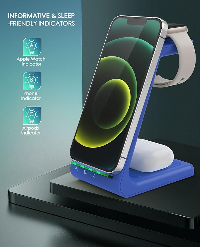 3 in 1 Wireless Charging Station, 2026 Upgraded Fast Desk Charger Station - Image 4