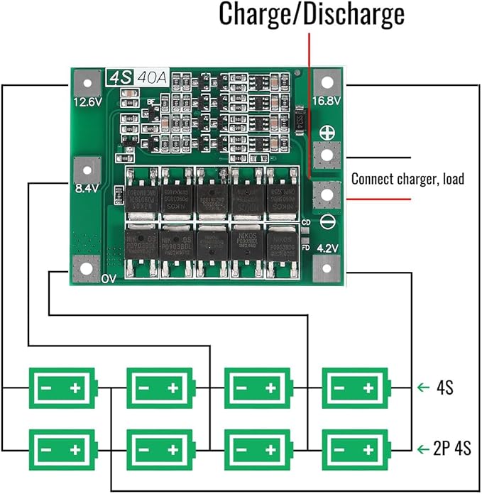 Gebildet 3pcs Enhanced 4S 40A 16.8V 18650 Lithium Battery Protection Board PCB - Image 4