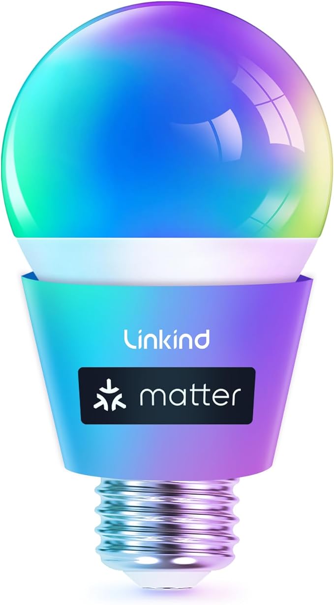 Linkind Matter Smart Light Bulb, Smart Bulbs Work by Linkind