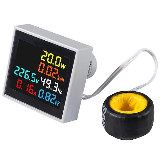 Alinan 6 in 1 AC Display Meter AC50-300V 100A 110V 220V Voltage Power Factor - Image 7