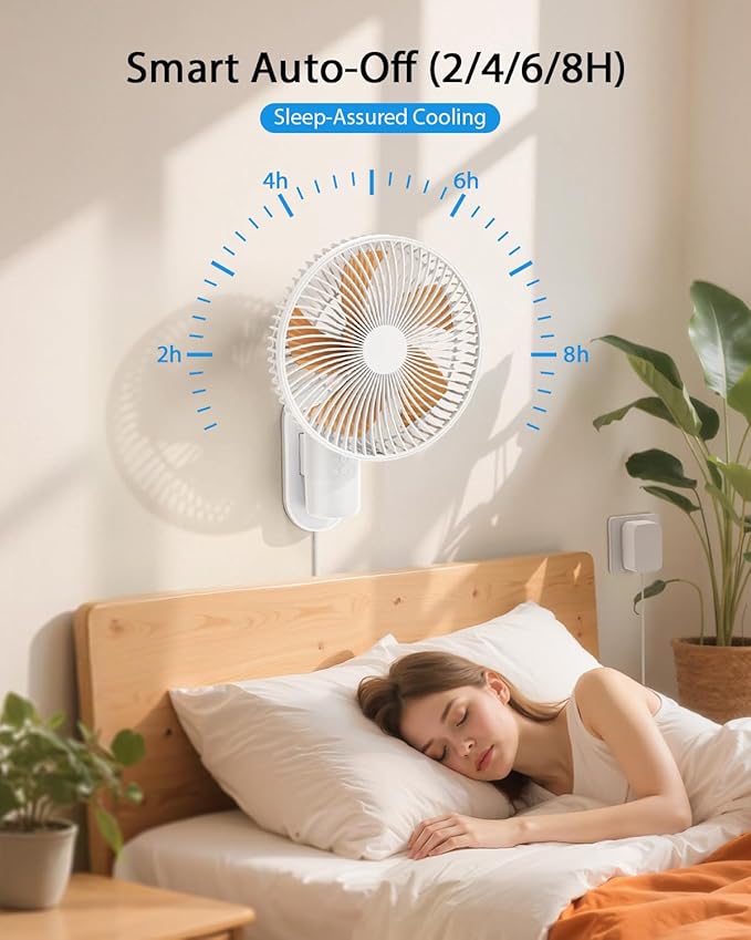 AURATHEA 10” Small Wall Mount Fan - Image 3