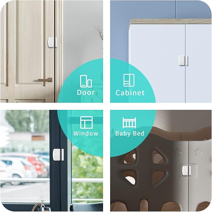 THIRDREALITY Zigbee Contact Sensor 4 Pack, Door and Window Monitor, Home - Image 6