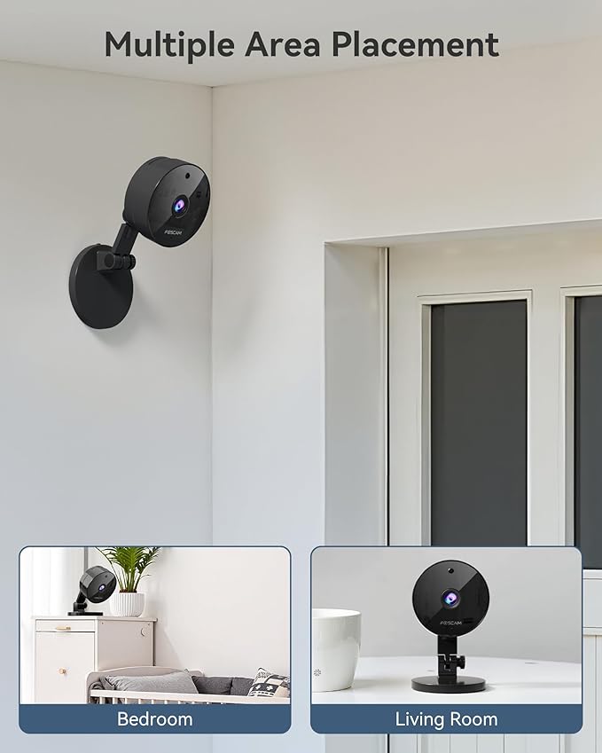 FOSCAM 3K 5MP Security Camera Indoor, 2.4g & 5g WiFi Magnetic Mini - Image 3