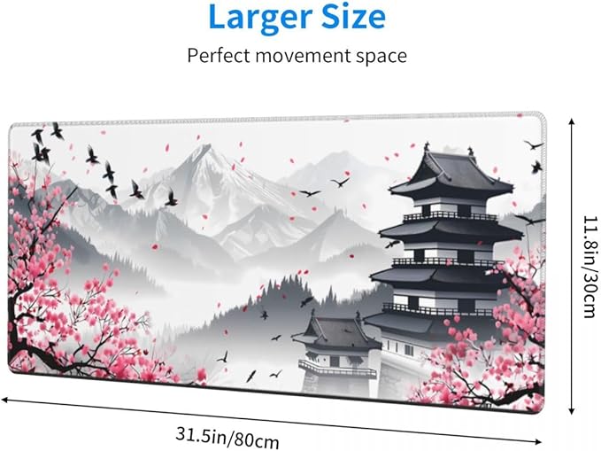 CANFLASHION Desk Pad, Office Desk Mat 31.5"×11.8"Large Gaming Mouse Pad - Image 2