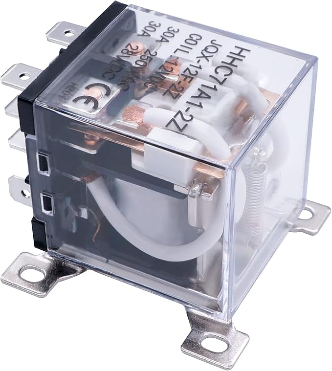 TWTADE/JQX-12F-2Z DC 24V Coil Voltage 30A DPDT 2NO+2NC General Purpose High - Image 2