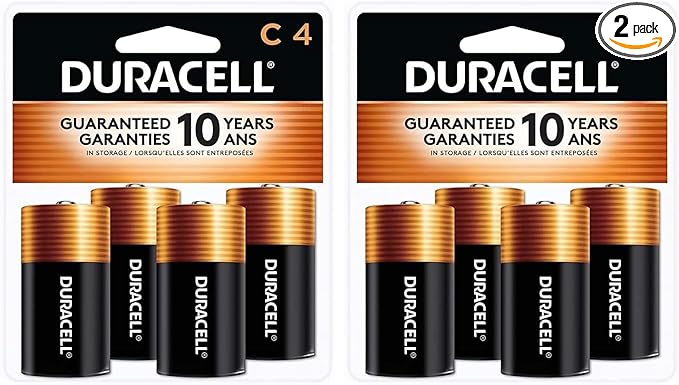 Duracell Coppertop C Batteries, C Battery by Duracell