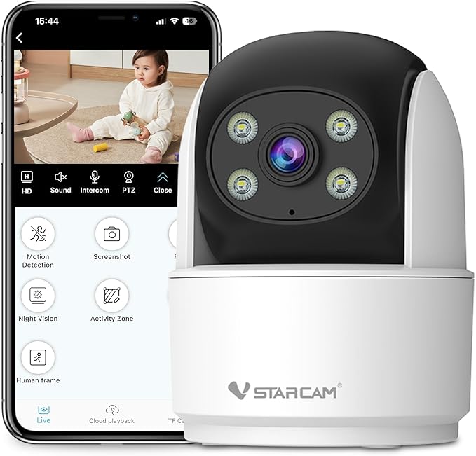 VSTARCAM 3MP Indoor Security Camera, 2.4G WiFi Cameras by VSTARCAM