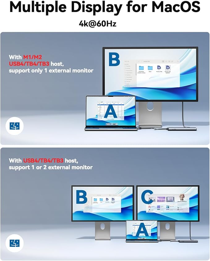 QGeeM USB C Hub, Type C Splitter Extender - Image 4