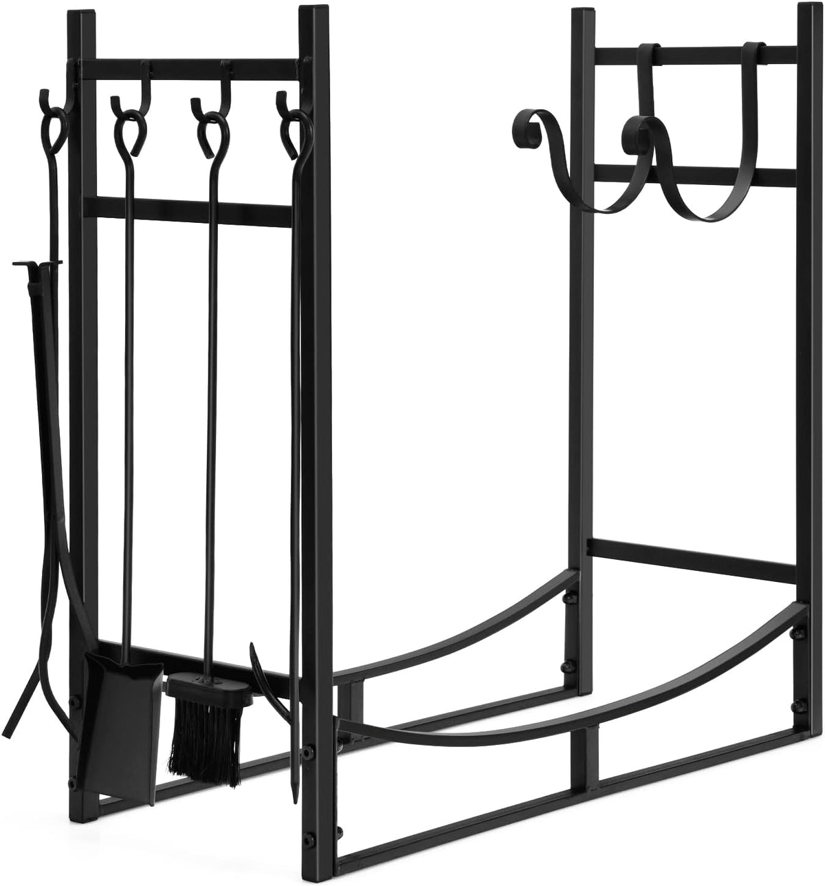 goplus firewood rack indoor, 30” firewood holder with, main product view