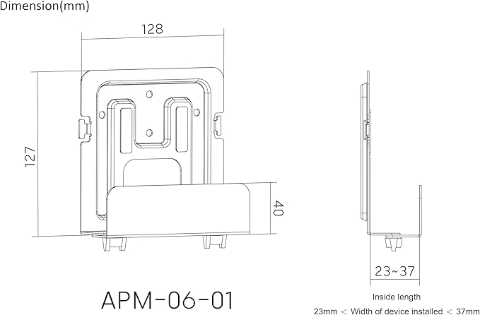 Mount Plus MP-APM-06-01 Streaming Media Player Wall Mounting Bracket - Image 6